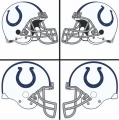 Indianapolis Colts Helmet Logo Sticker Heat Transfer
