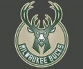 Milwaukee Bucks Plastic Effect Logo Sticker Heat Transfer