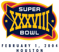 Super Bowl XXXVIII Logo decal sticker